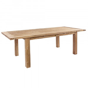 Masa dining exterior extensibila maro din lemn 100x180(250) cm Bounty Bizzotto