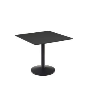 Masa dining exterior neagra din metal 90x90 cm Esilda Kave Home
