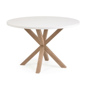 Masa dining maro/alba din metal 119 cm Argo Kave Home