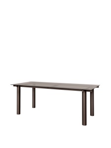 Masa dining maro ciocolata din metal 90x200 cm Atura Ferm Living