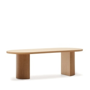 Masa dining maro din lemn 100x240 cm Nealy Kave Home