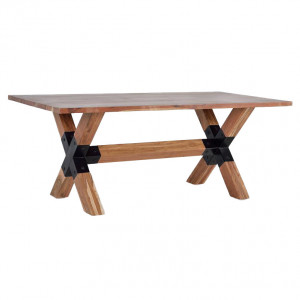 Masa dining maro din lemn de salcam si metal 100x240 cm Arisha Giner y Colomer