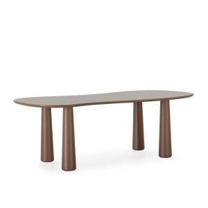 Masa dining maro teracota din lemn 110x220 cm Nahia The Home Collection
