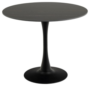 Masa dining neagra din ceramica 90 cm Malta Grantham Quiet Object