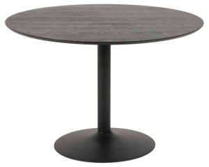 Masa dining neagra din lemn 110 cm Ibiza Actona Company