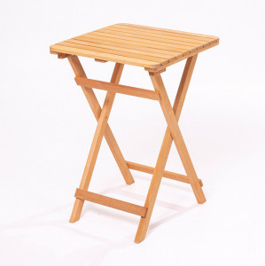 Masa dining pliabila exterior maro din lemn 60x60 cm My021 The Home Collection