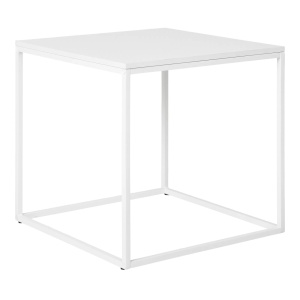 Masa laterala alba din metal 45x45 cm Vita House Nordic