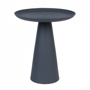 Masa laterala albastra din metal 40 cm Ringar Quiet Object