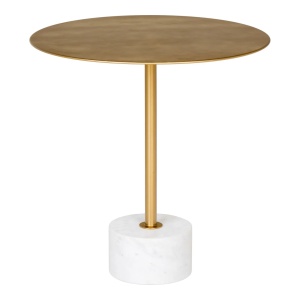 Masa laterala aurie din metal 51 cm Lecco House Nordic