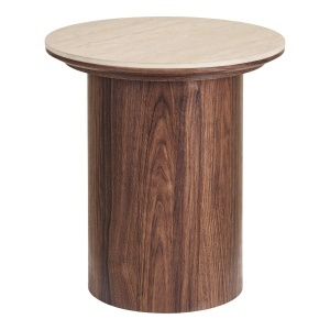 Masa laterala din ceramica bej 45 cm Delphi House Nordic