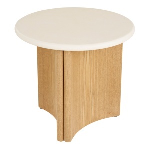 Masa laterala din ciment bej 50 cm Motril House Nordic