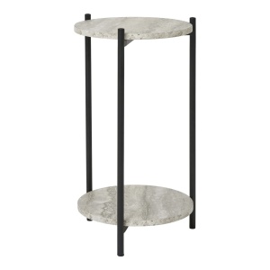 Masa laterala din metal negru 27 cm Leuven House Nordic