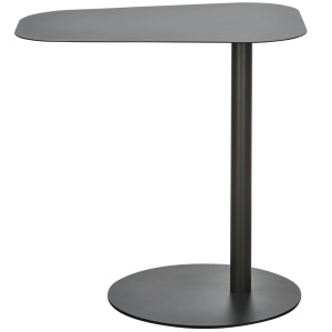 Masa laterala din metal negru 38x50 cm Lia Woood