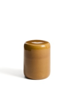 Masa laterala exterior galben mustar din ceramica 35 cm Mesquida Kave Home