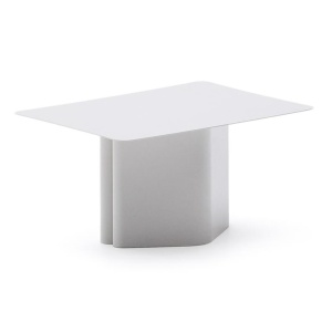 Masa laterala gri din metal 52x70 cm Arvin Kave Home