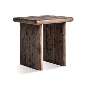 Masa laterala maro din lemn 60x60 cm Toigne Vical Home