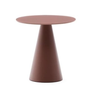 Masa laterala maro teracota din metal 30 cm Wilshire Kave Home