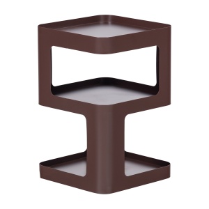 Masa laterala mov/maro din metal 35x35 cm Riv Woood