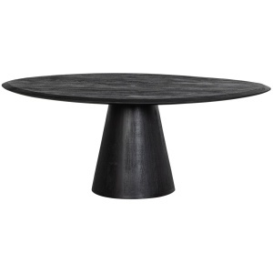 Masa laterala neagra din lemn 80x120 cm Posture Woood