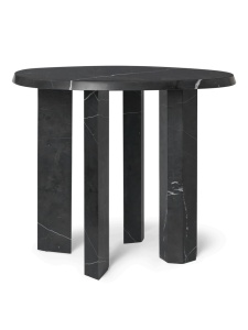 Masa laterala neagra din marmura 54 cm Taula Ferm Living