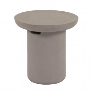 Masa laterala pentru exterior gri din ciment 50 cm Taimi Kave Home