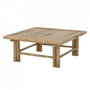 Masuta de cafea pentru exterior maro din bambus 72x72 cm Korfu Bloomingville