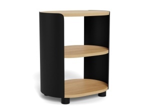 Noptiera din metal negru Bowen Quiet Object