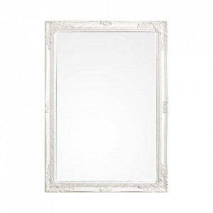 Oglinda dreptunghiulara alba din lemn 72x102 cm Miro Bizzotto