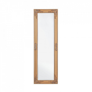 Oglinda dreptunghiulara aurie din lemn 42x132 cm Miro Bizzotto