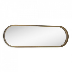 Oglinda ovala aurie din metal 31x101 cm Tiare Kave Home