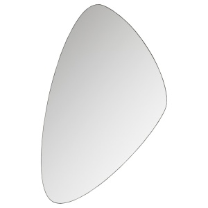 Oglinda ovala neagra din metal 50x80 cm Philou Woood