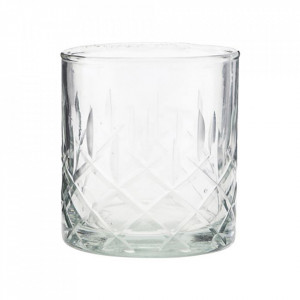Pahar de whisky transparent din sticla 8x9 cm Vintage House Doctor