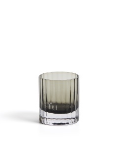 Pahar gri din sticla 300 ml Clarien Low Kave Home