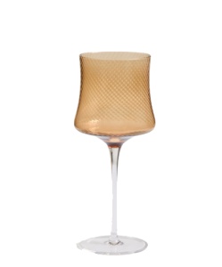 Pahar pentru vin maro chihlimbar din sticla 460 ml Auri Kave Home