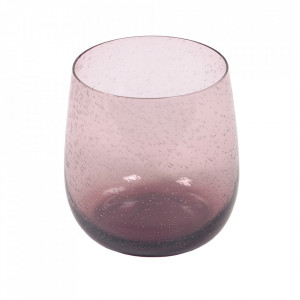 Pahar roz din sticla 200 ml Hanie Kave Home