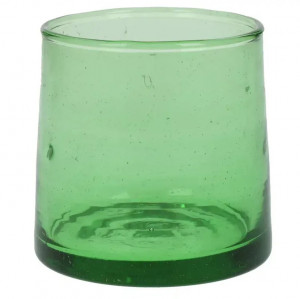 Pahar verde din sticla 7x7 cm Mira Pomax