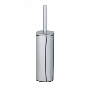 Perie toaleta argintie din metal Alassio Shiny Wenko