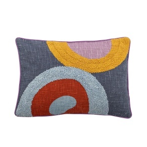 Perna dreptunghiulara multicolora din bumbac 35x50 cm Polivia Bloomingville