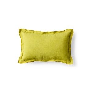 Perna dreptunghiulara verde lemongrass din fibre naturale 30x50 cm Linen HKliving