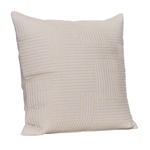 Perna patrata bej nisipiu/galbena din bumbac 60x60 cm Floy Hubsch
