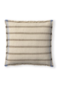 Perna patrata din bumbac maro 45x45 cm Lines Lorena Canals