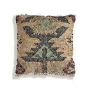 Perna patrata multicolora din fibre naturale 60x60 cm Keith Brown Klim Vical Home