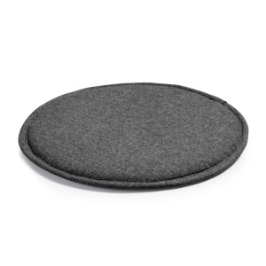Perna sezut rotunda gri din fibre sintetice 35 cm Silke Kave Home