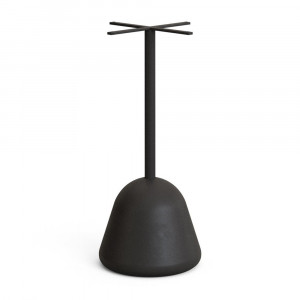 Picior pentru masa negru din metal 41x95 cm Saura Kave Home