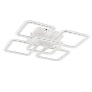 Plafoniera alba/argintie din metal cu 5 LED-uri Stellar Zuma Line