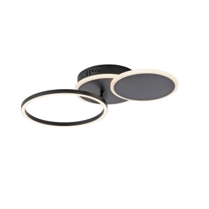 Plafoniera neagra din metal Sevent Zuma Line
