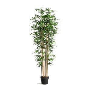 Planta artificiala cu ghiveci din fibre sintetice 190 cm Bambu Vical Home