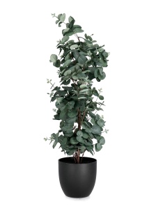 Planta artificiala verde/neagra din fibre sintetice 90 cm Eucalyptus Bizzotto