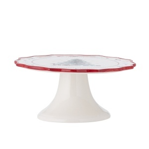 Platou cu picior multicolor din ceramica 21 cm Naive Bloomingville