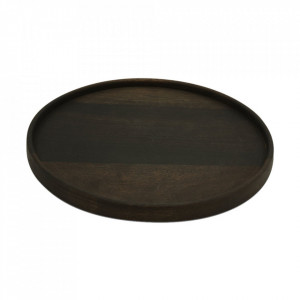 Platou negru din lemn de mango 30 cm Jasse Small Vtwonen